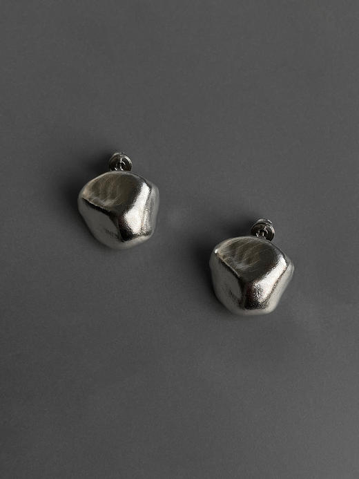 TINOM｜'020524 Pumice 浮石耳钉 [ 银 ] 商品图5