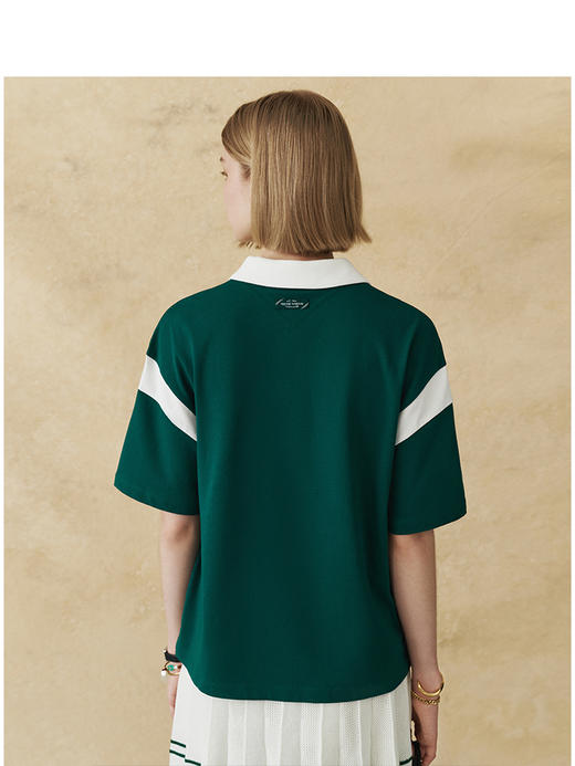 Teenie Weenie小熊字母POLO衫T恤女夏季女t恤TTHA252611T 商品图3