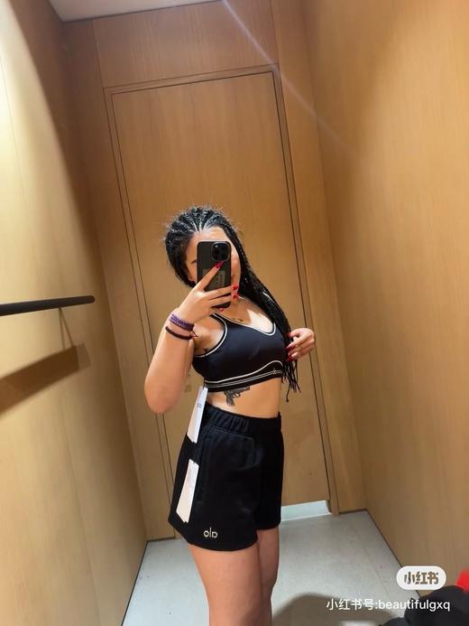 D052024女款两色系带抽绳短裤热裤运动休闲裤 商品图3