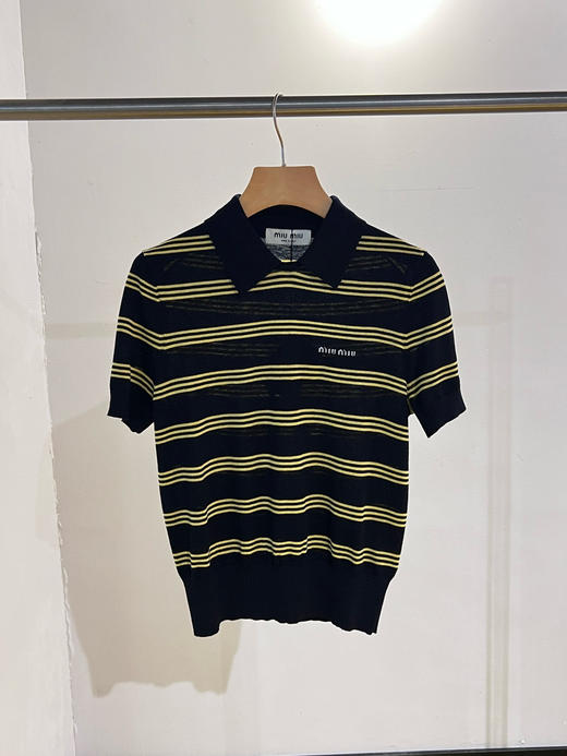 Miu 100%丝羊毛polo衫 商品图4