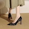 【预售5天】巨好看~8.5CM高跟漆皮单鞋女欧美时尚性感镂空细跟鞋ZF&25014 商品缩略图2