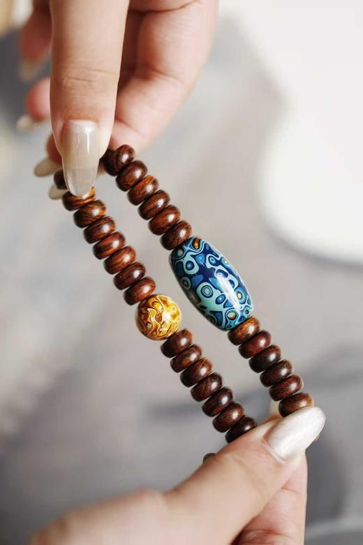 原创 海黄片珠【碧云】5x10mm 32颗 商品图3