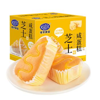 港荣芝士咸蛋糕790g面包零食早餐中西式糕点心纯蛋糕甜品礼品盒 商品图1
