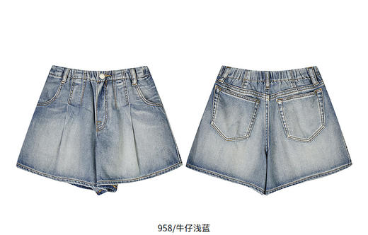 jnby   25年夏款   牛仔短裤  1P5E10180 商品图12