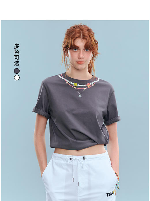Teenie Weenie小熊字母T恤女夏季女t恤TTRW256641N 商品图0