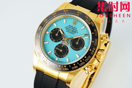 劳力士新款 APS包边迪通拿配重版 4131机 新品迪通拿是2025钟表与奇迹的钟表展 新款配色，分别为白金蓝面，玫瑰金巧克力面，和新款绿金迪和蒂芙尼蓝面让人眼前一亮 商品图2