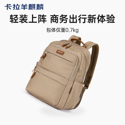 卡拉羊麒麟商务电脑防盗背包20升出差通勤多功能双肩包睿行CS5224 商品图4