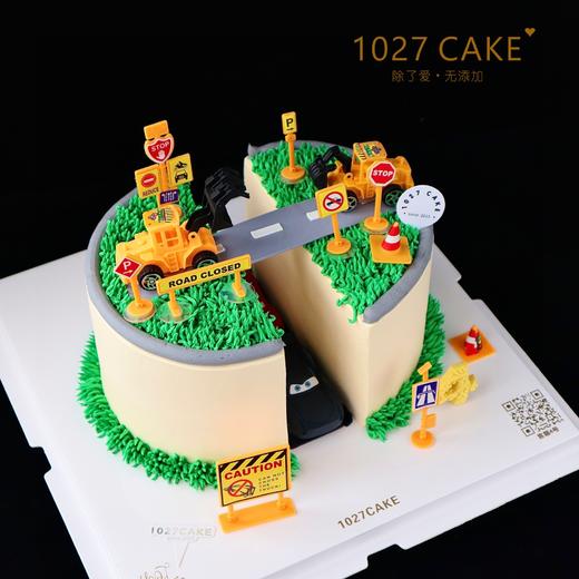 1027CAKE |  挖土机蛋糕 工程车  隧道 商品图0