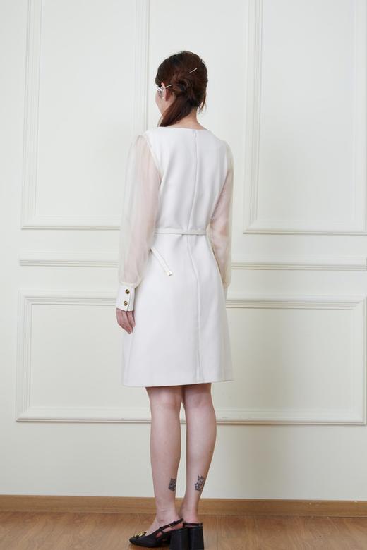 Le Malene 高级感白色拼接式西装连衣裙 19882 商品图3