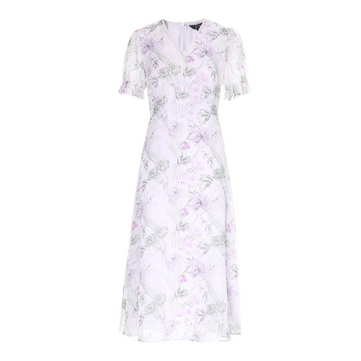 【法式浪漫薄纱碎花】EITIE爱特爱奢雅质感连衣裙夏季新款B2507672 商品图5