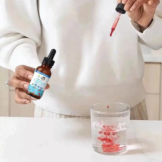 【美国Dr推荐-儿童复合B族滴剂】每瓶4个月超级剂量 含9种每日复合B族 B complex Drops 60毫升 活性叶酸+B3+甲基/羟基B12+生物素+B6+胆碱+泛酸 有机辅料 商品图1