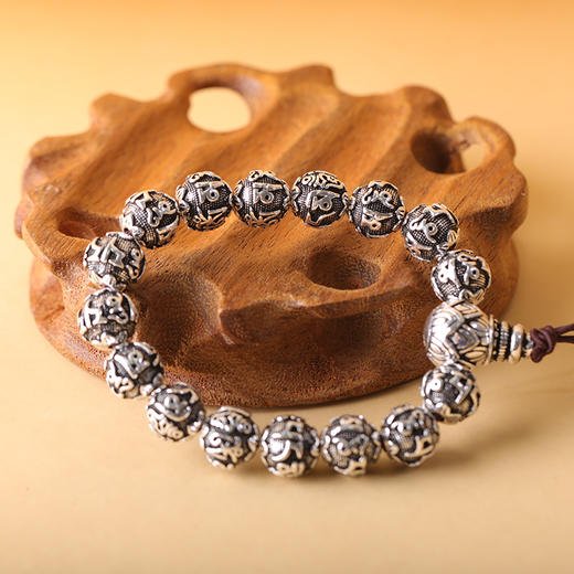 六字箴言银手串 商品图4