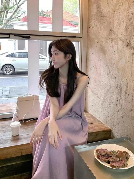 ✨轻松打造度假氛围感【初恋温柔挂脖吊带连衣裙】法式浪漫挂脖设计，优雅别致，彰显独特气质 商品图14