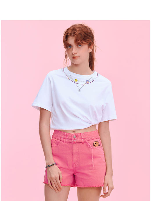 Teenie Weenie小熊字母T恤女夏季女t恤TTRW256641N 商品图3