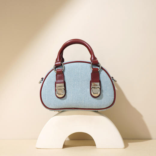 【预售3天】馒头包高级感拉链复古单肩斜挎包迷你小手提包F9762A 商品图0