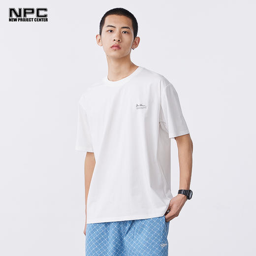 NPC潮牌男装字母logo印花【索罗娜】短袖T恤舒适简约夏季NP32TE01 商品图3