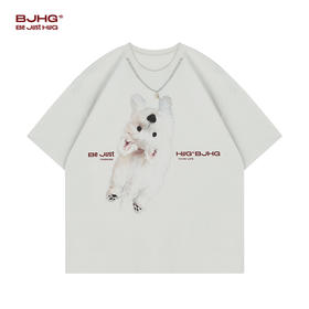 【门店限定款】不计后果趣味印花小狗T恤