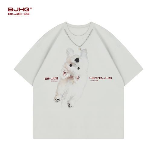 【门店限定款】不计后果趣味印花小狗T恤 商品图0