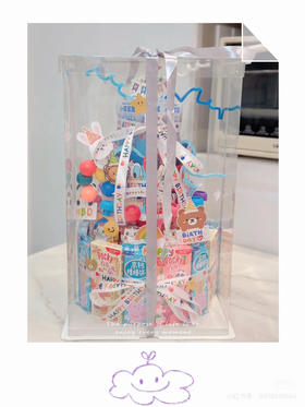 【蛋糕盒花】透明方形礼盒（4寸/6寸）