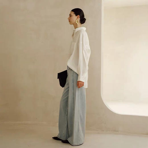 莫代尔白色蕾丝衬衫 商品图2