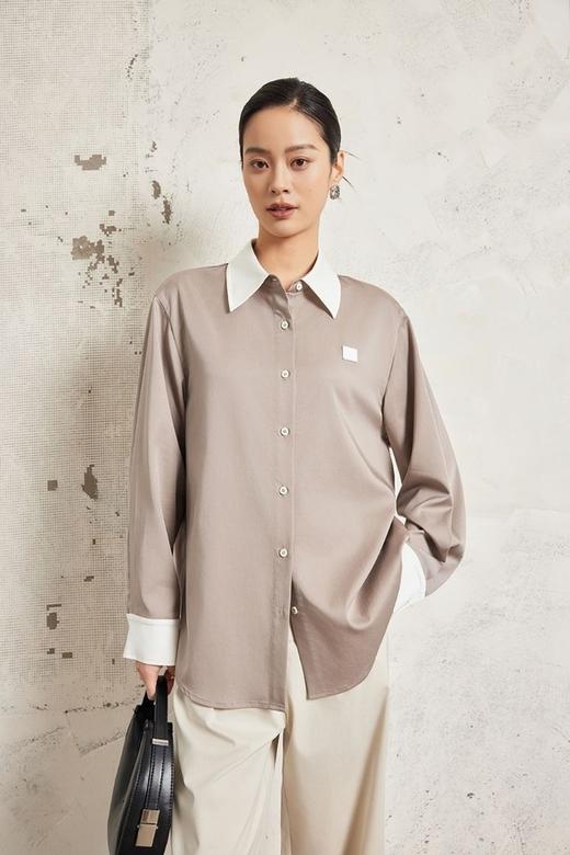 ESTELLICA 率性简约大气撞色衬衣 20004 商品图2