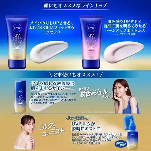 日本NIVEA妮维雅 面部/身体防晒50G/80G/60ML(各款) 商品图4