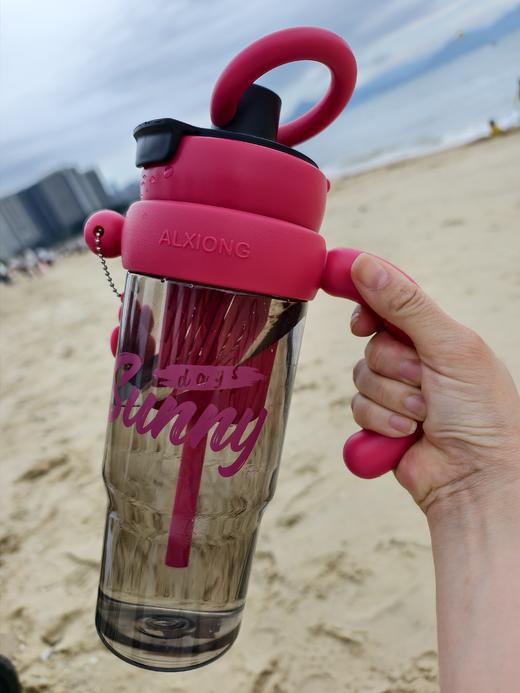 【39.9元/个】1200ml茶水分离双饮冰霸杯户外健身瑜伽喝水大容量水杯直饮口+吸管口 商品图8