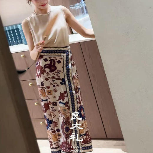 【预售7天】良木礼印花半裙（9438） 商品图2