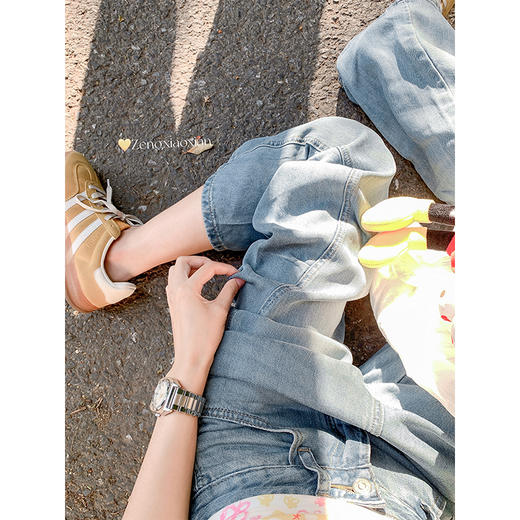 【折后再享2件88折】微信粉丝打折价！！天丝薄款弯刀牛仔裤 日常179.99/件 立减70 秒杀109.99/件！！ 商品图1