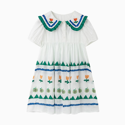 【G】【MQD】【专柜同款】童装女童泡泡袖连衣裙夏季新网红裙女孩连衣裙 商品图4