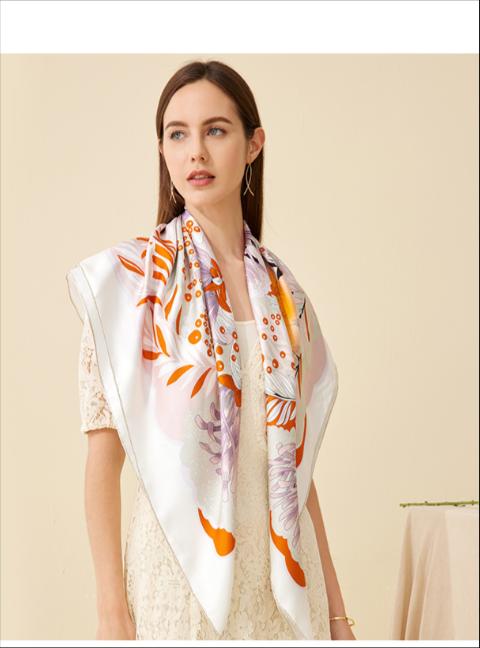 喜得宝 时尚双面斜纹大方巾 商品图4