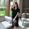 奢姿大码女装2025夏季气质V领流苏连衣裙胖妹妹假两件时尚裙子9952892998 商品缩略图2
