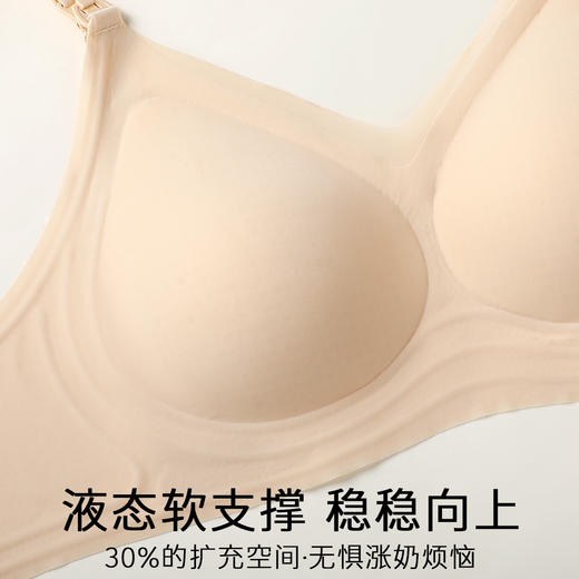 D1-【B-C杯】润微孕妇哺乳内衣夏季薄怀孕期专用产后喂奶文胸聚拢防下垂收副乳  乐哺悦心/花枝夕语 商品图9