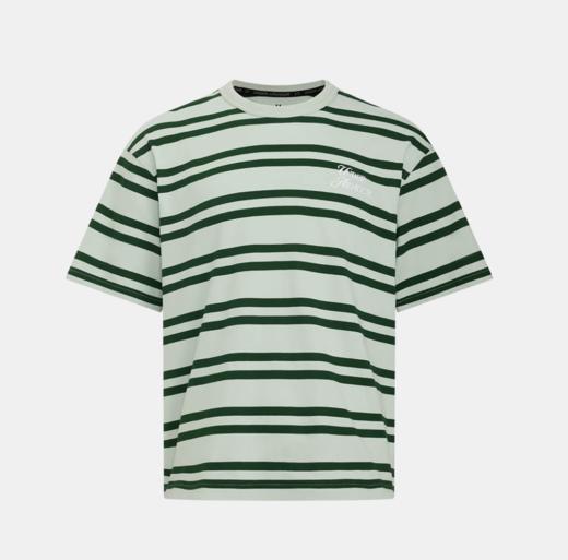 安德玛UA男女同款Sports Club条纹短袖T恤6006003-377 商品图3