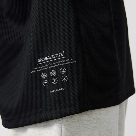 NPC潮牌反光字母印花凉感速干无袖T恤男透气NP52TT11 商品图2