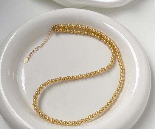 进口施华洛招财小金珠baby小米金珠项链 商品图1