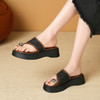 ZHR拖鞋女夏外穿2025新款超火百搭小个子厚底复古套趾凉拖鞋编织 商品缩略图1
