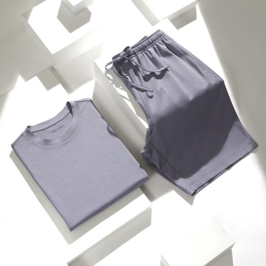 【70S丝光棉】SCHIESSER德国舒雅铂雅男士圆领短袖家居服70S丝光提花双面面料，棉，涤，桑蚕丝和氨纶合成混纺 99/24756U  99/24876P 商品图1