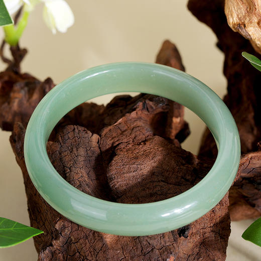 月泉云影·东陵玉手镯，质地水润、色泽轻盈、淡雅恬静 商品图2