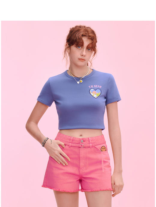 Teenie Weenie小熊字母T恤女夏季女t恤TTRA256636I 商品图4