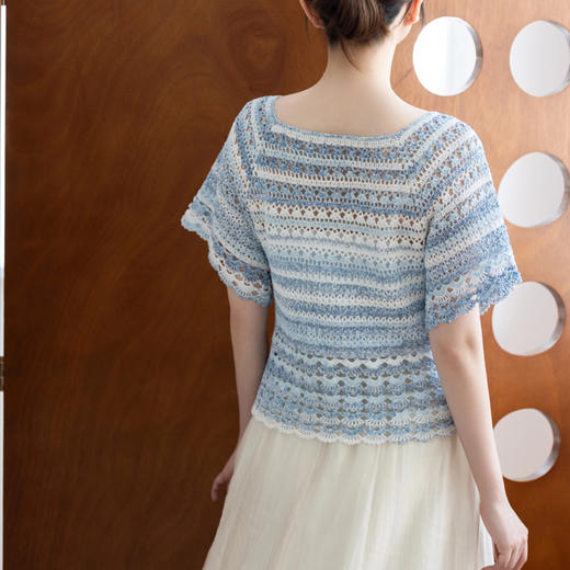 苏苏姐家南汐短袖上衣手工diy钩针蕾丝线毛线团材料包 商品图2