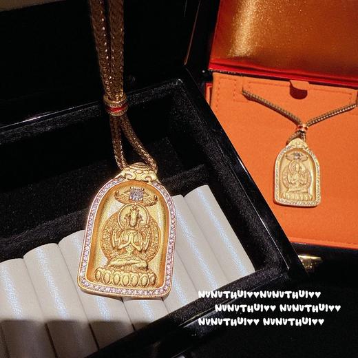 雀说 古法金色掐丝錾雕金刚杵貔貅项链 商品图4