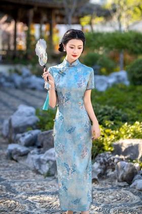 ELLA JADE 新中式长款旗袍 20107