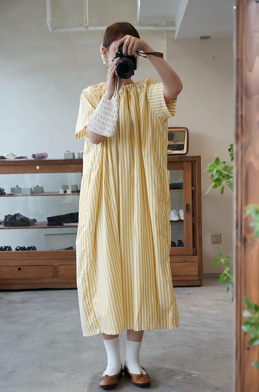 NITTO 黄条纹连衣裙 商品图4