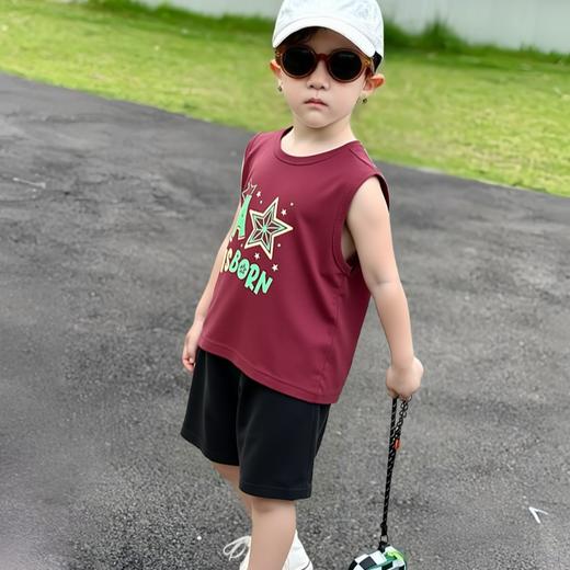 【秒杀】【超级清仓福利‼️ 39.9/2套】儿童纯棉坎肩套装男女同款A类质检110-160码 商品图3