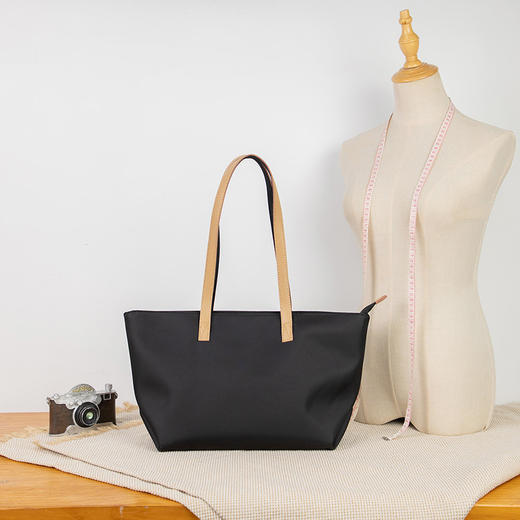 【预售3天】休闲通勤女包单肩包新款撞色时尚大容量简约托特包H2113 商品图8