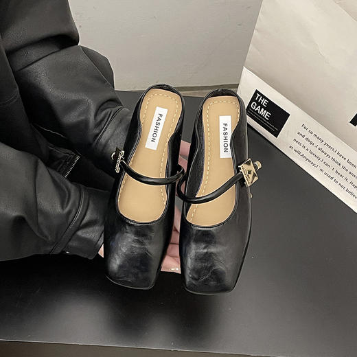 【YW】无忧购【甄选】复古懒人一脚蹬平底外穿包头半拖鞋8016（截单后3-5天发货) 商品图4