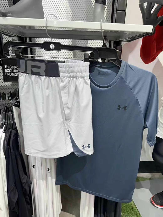 💰480/直邮‼️‼️男款新套装来啦🏋🏻‍♀️💥安德玛男士速干衣短袖➕男士速干运动短裤～速干面料采用ISO-CHLL的冰感面料，超级清凉不沾身 商品图5