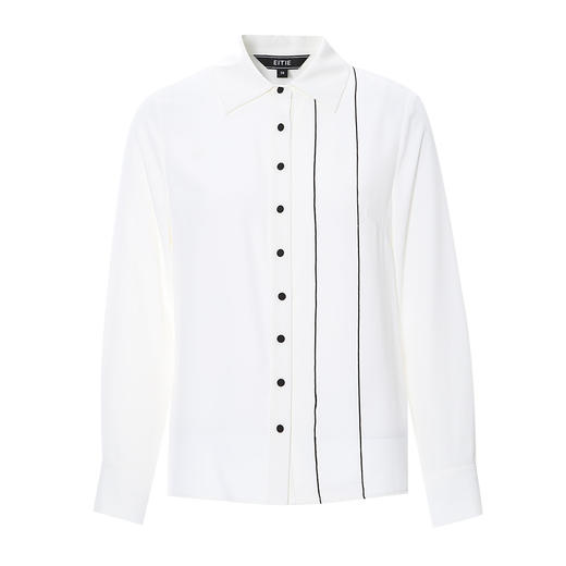 EITIE爱特爱气质简约百搭直筒显瘦正肩正式衬衫上衣春夏新款A2509509 商品图10