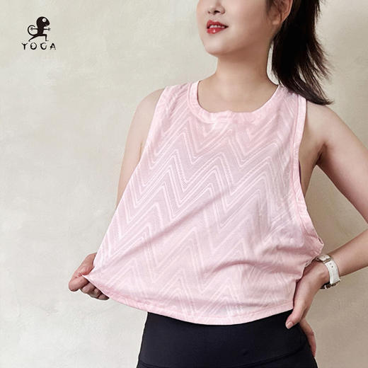 壁虎瑜伽【2505SY345】透气镂空网纱罩衫【5天发货】 商品图3